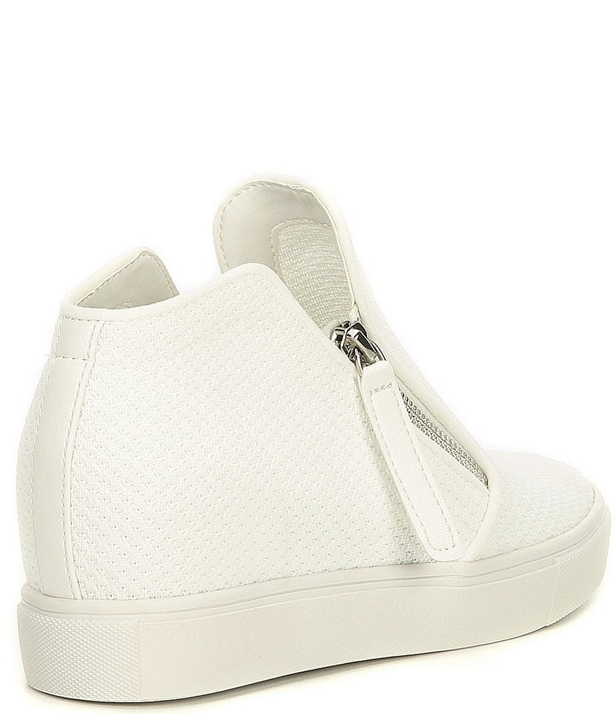 Donald Pliner Pelham Neoprene Mixed Leather Slip-On Wedge Sneakers