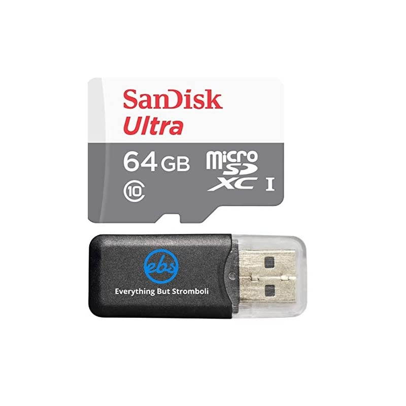 64GB Memory Card works with Nintendo Switch with Everything But Stromboli MicroSD Memory Card Reader