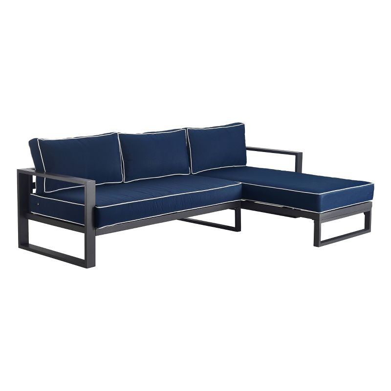 Monterey Outdoor Sectional - Gunmetal - Finch