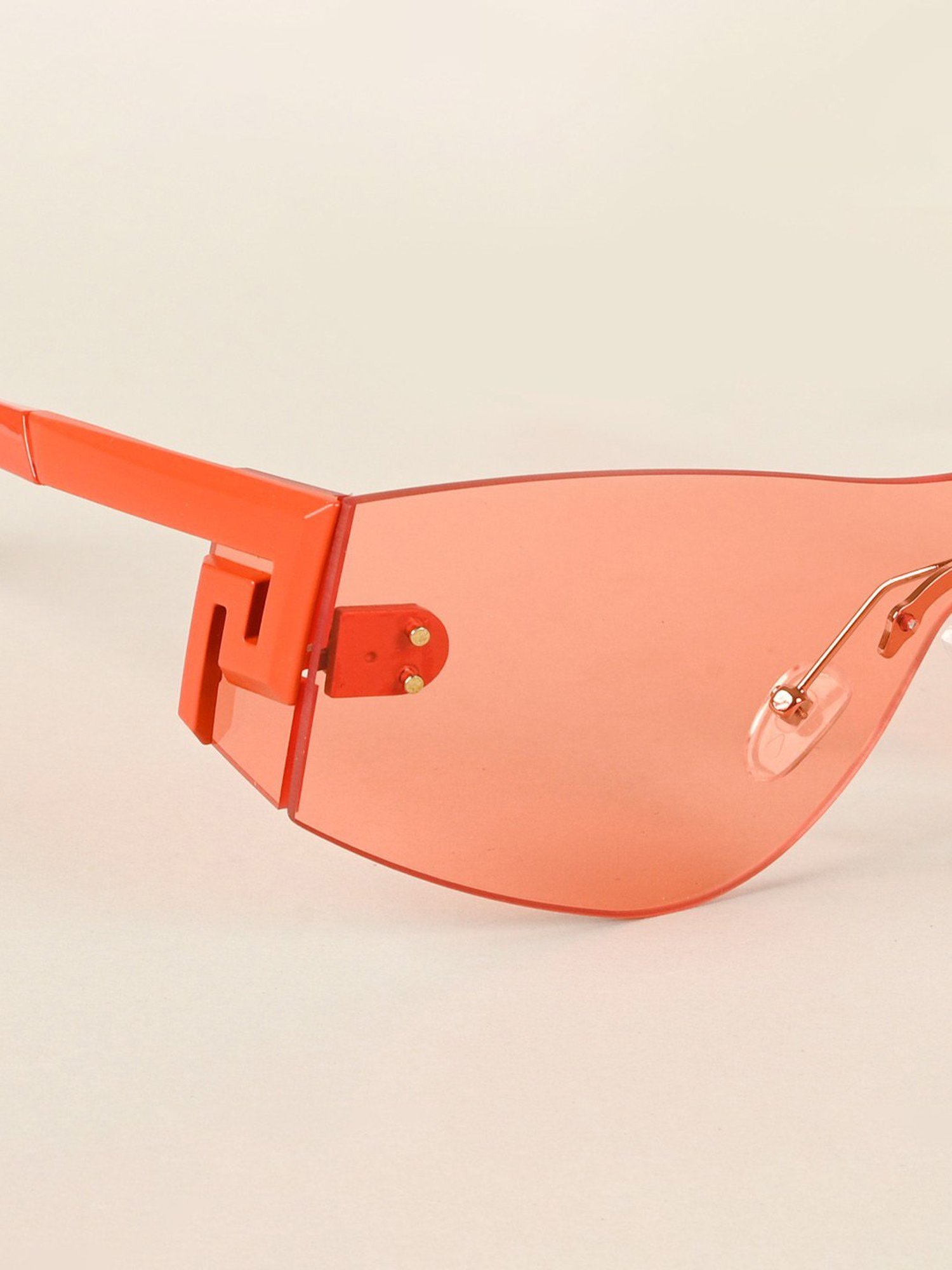 Voyage Orange Wraparound UV Protection Unisex Sunglasses