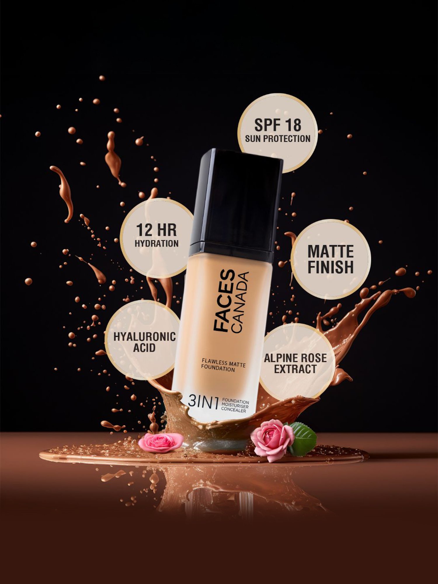 FACES CANADA Flawless Matte Foundation Rich Ivory - 30 ml