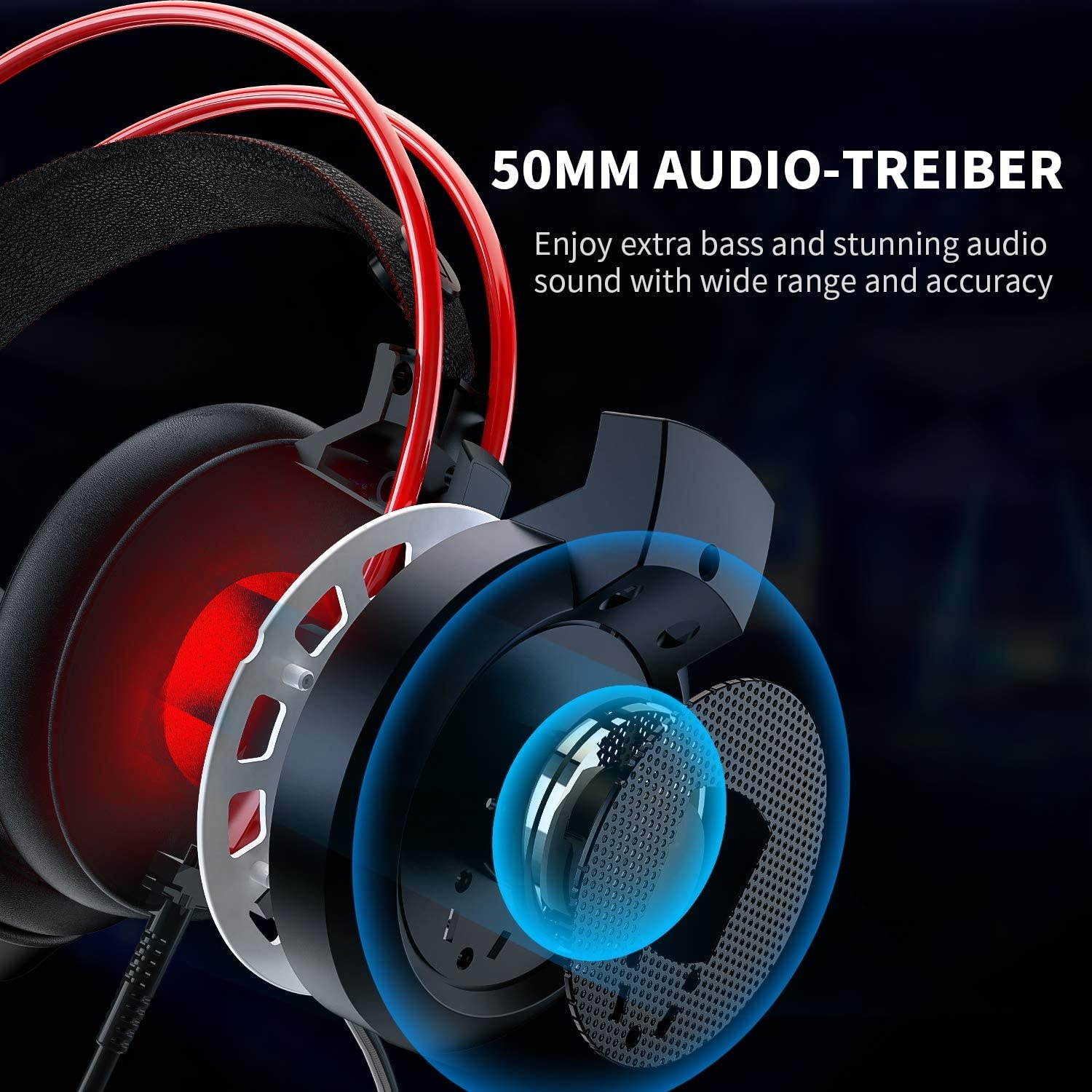 Zentouch Gaming Headset, Xbox One Headset with 7.1 Surround Sound & Noise Cancelling Over Ear Headphones with Mic, Stereo Headset for PS4 Xbox PC Nintendo Switch Cell Phone Laptop Tablet