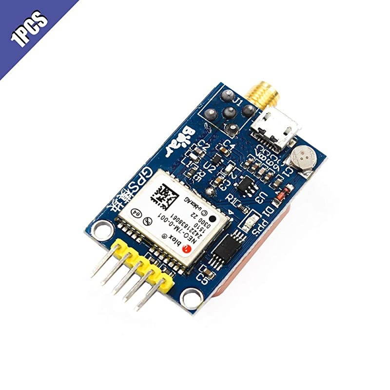 NEO-7M UBLOX GPS Satellite Positioning Module with SMA Antenna Interface for Arduino STM32 C51 Replace NEO-6M 3.3V/5V Power Supply 1Pcs