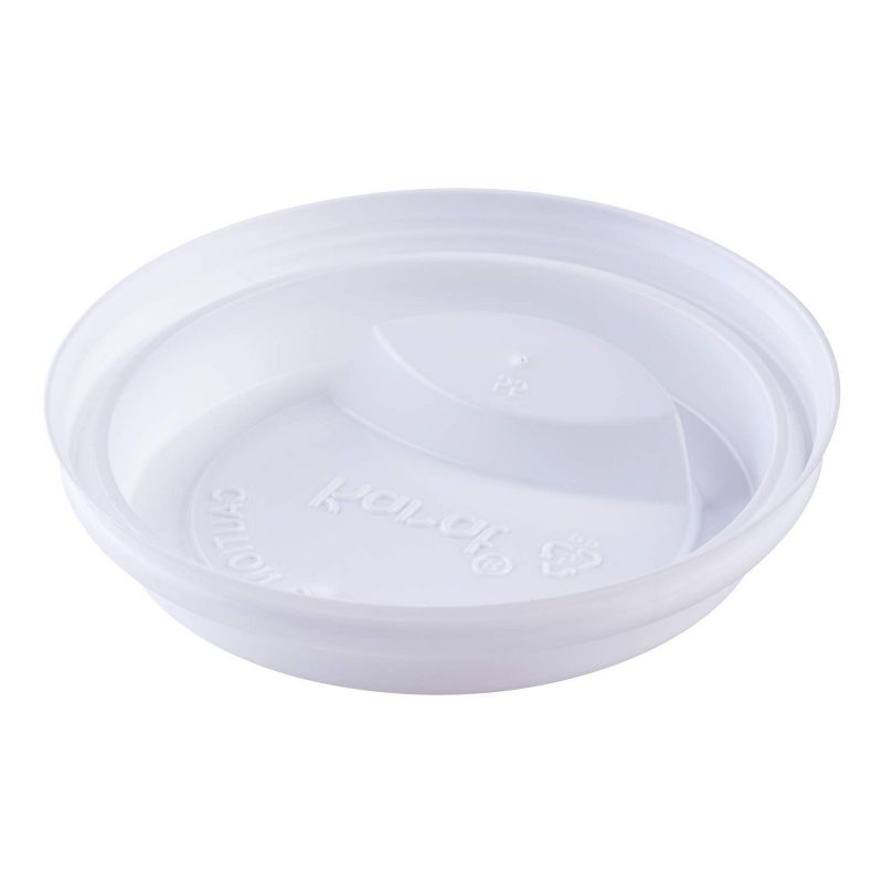 Karat C-KDL516B Hot Drink Sipper Polypropylene Plastic Dome Lid for 10 to 24 Ounce Paper Hot Cups for Coffee and Tea, White, Case of 1000