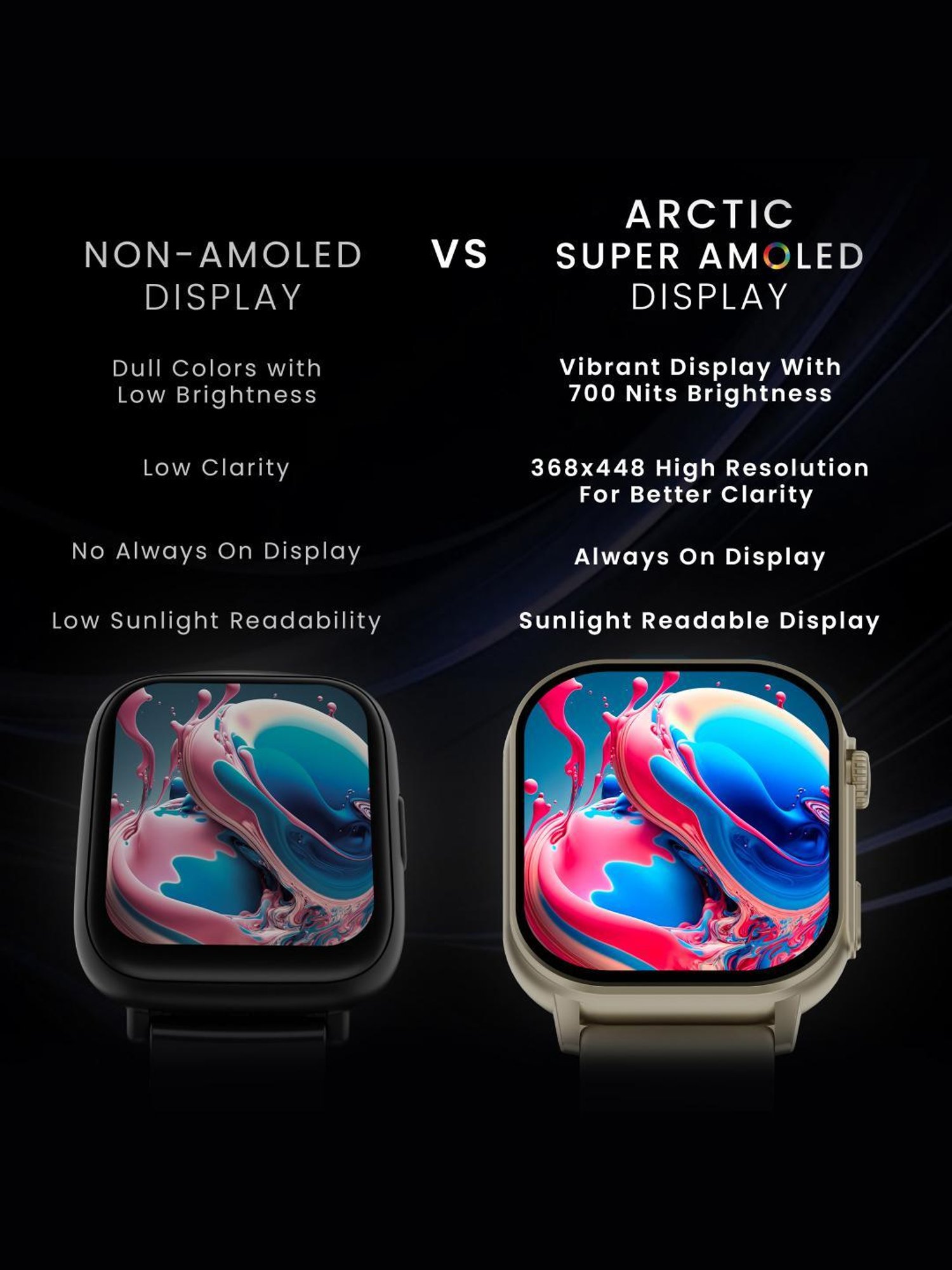 Hammer Arctic BT Calling Smartwatch with 2.04 inch SUPER AMOLED  Display (Champagne Gold)