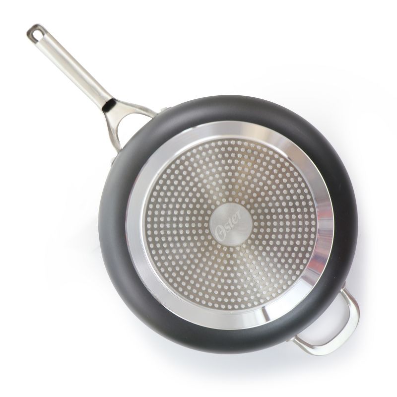 Oster Palladium 4.8 Quart Aluminum Saute Pan with Glass Lid