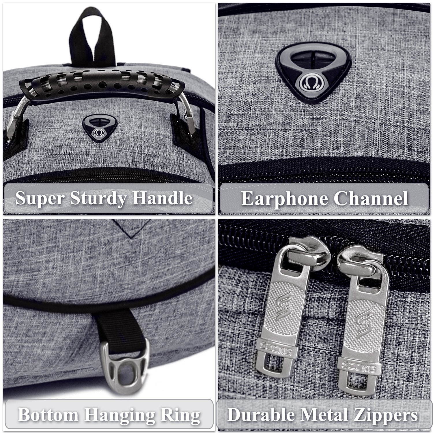 ESTONE Travel Gaming Laptop Backpack 18.4 Inch Waterproof Computer Bag Notebook Rucksack for 18-18.4 Inches Dell, Asus, Msi,Hp Gaming Laptops , Black