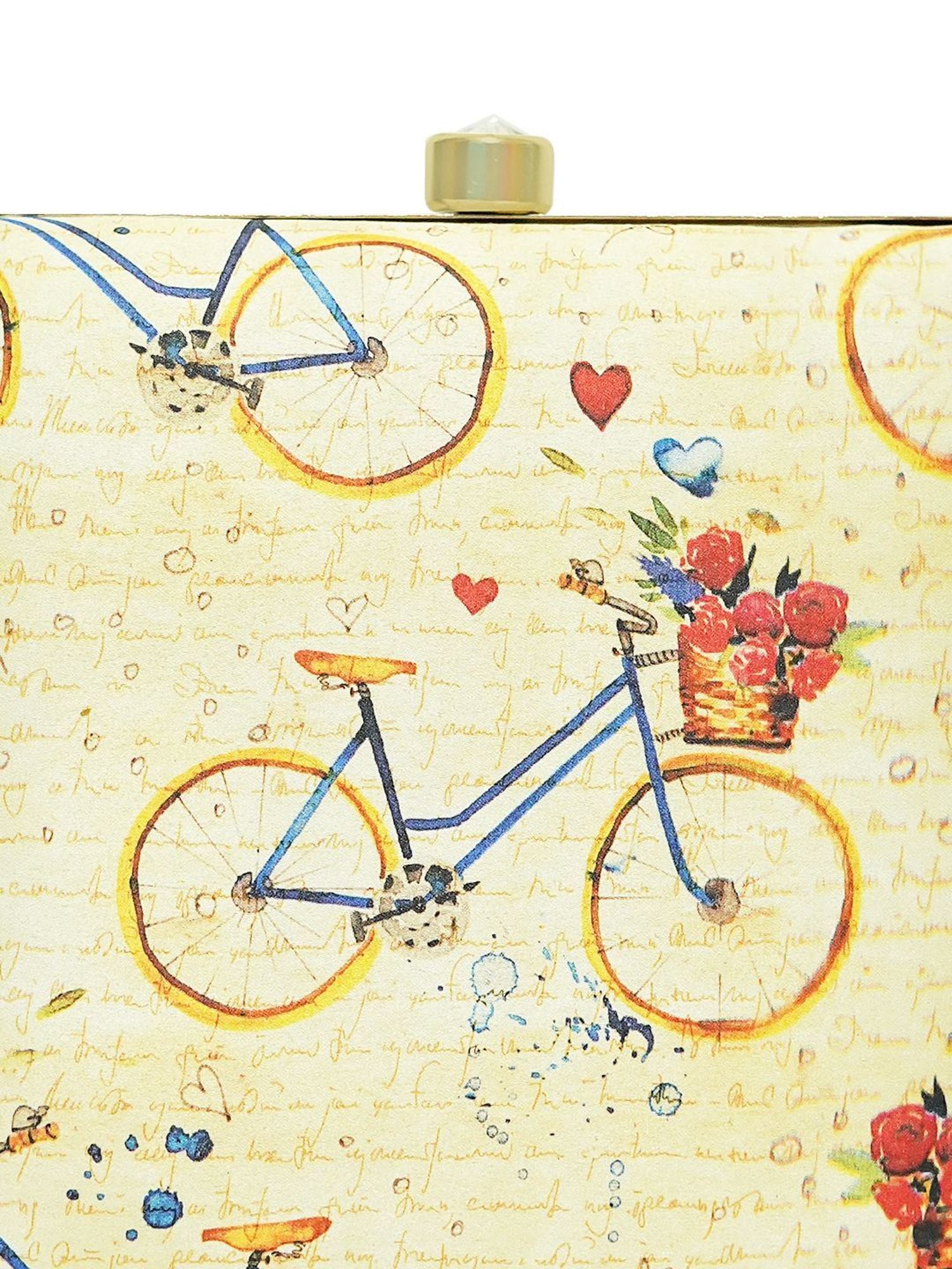 Horra Off White Embellished Clutch