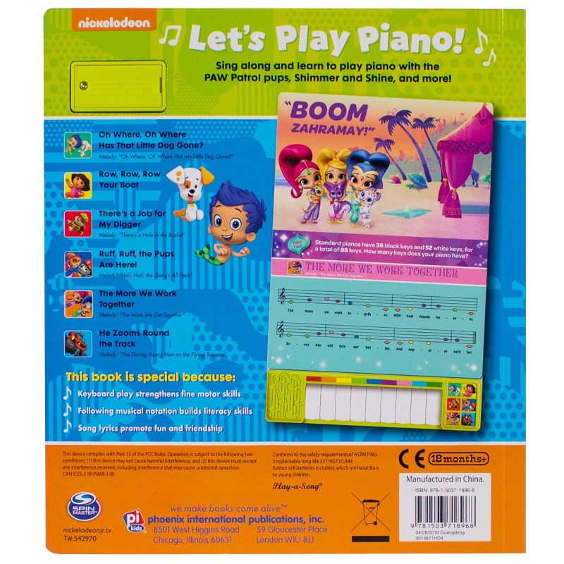 PAW Patrol and Friends  - Let's Play Piano! Sound Book