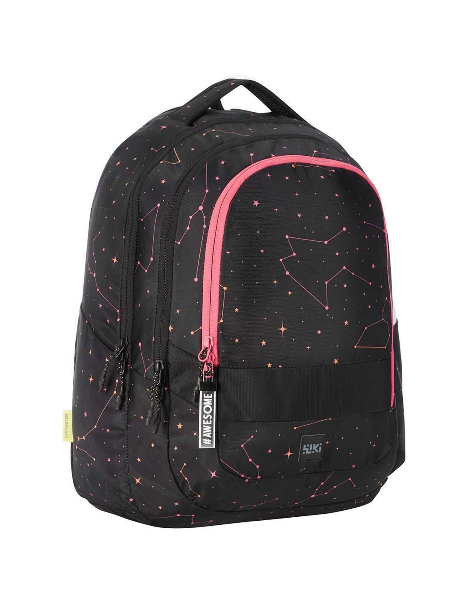 Wiki 27.5 Ltrs Black Medium Backpack