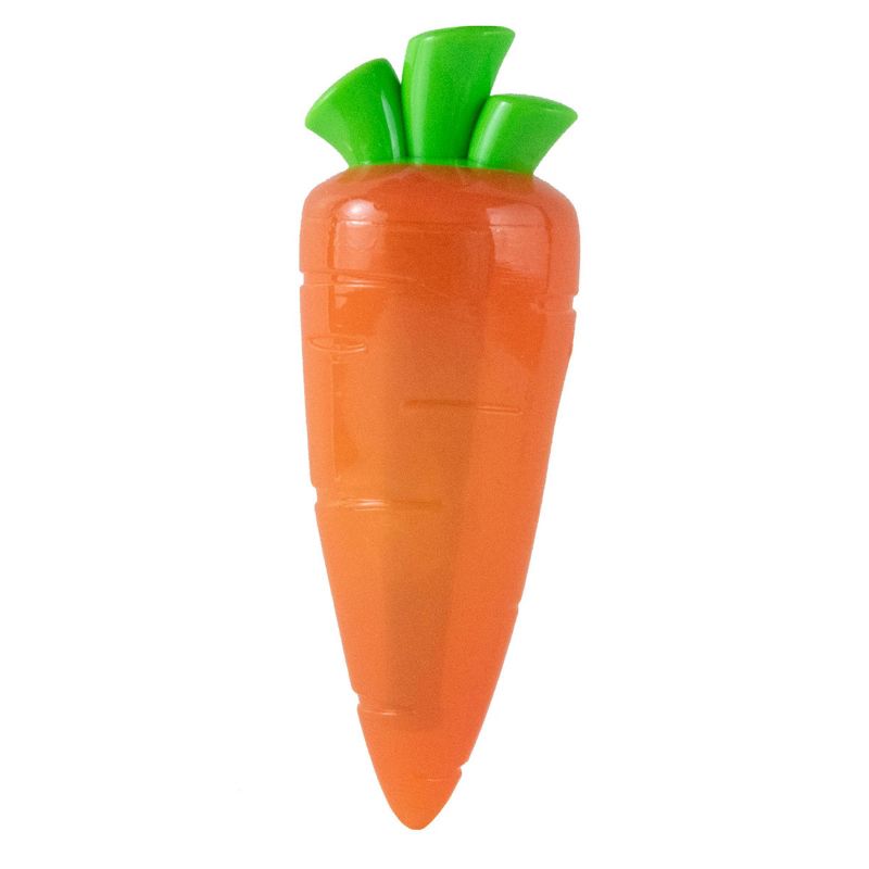 Petstages Crunch Veggies Carrot Dog Toy - L