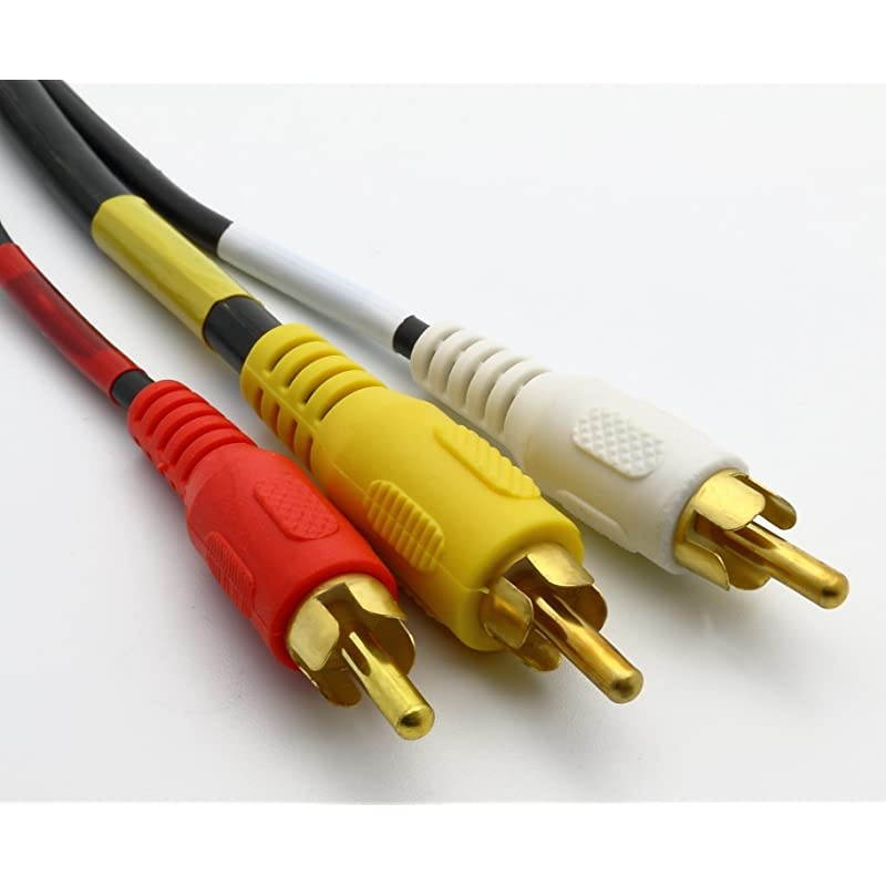 Video CableComposite Cord 100 ft RCA to RCA MMx3AV Cable for TVDVDVCD etd