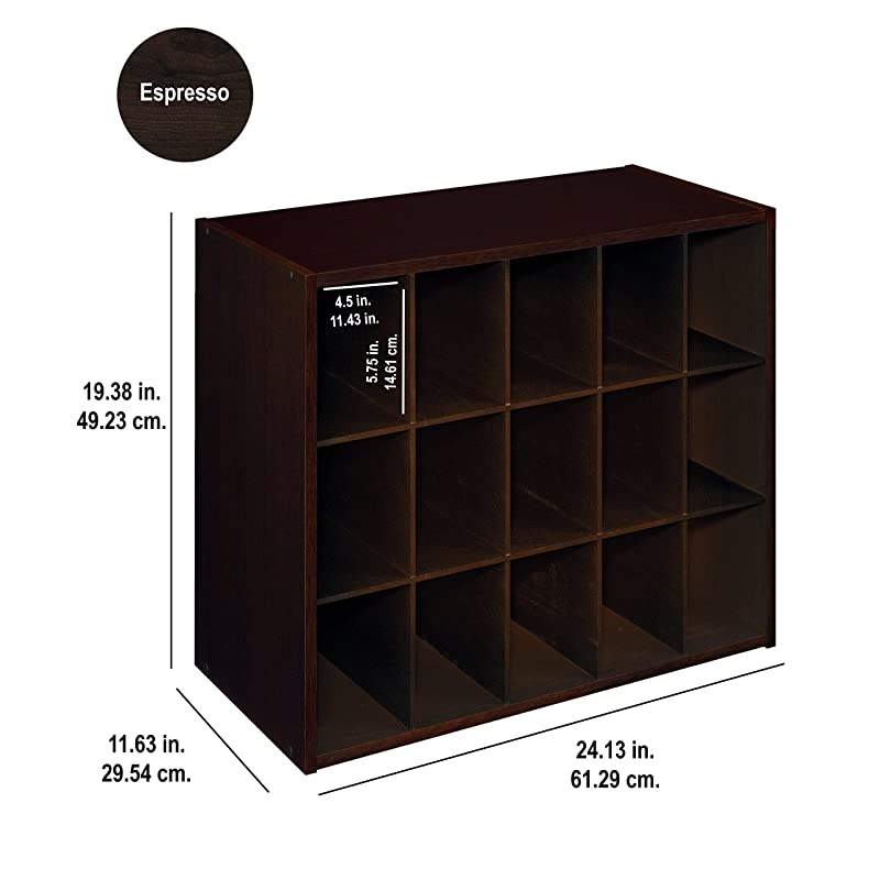 8929 Stackable 15Unit Organizer Espresso