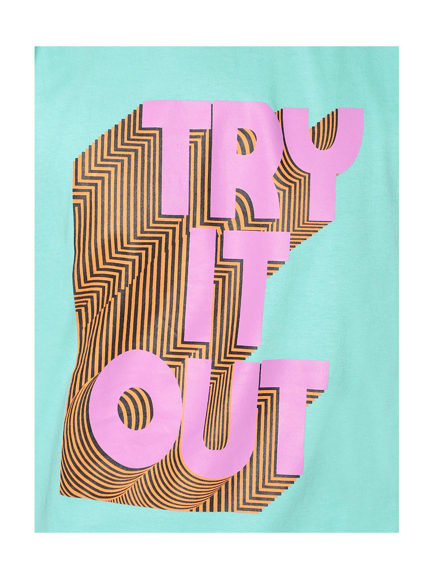 TeenTrums Boys Blue Printed T-Shirt