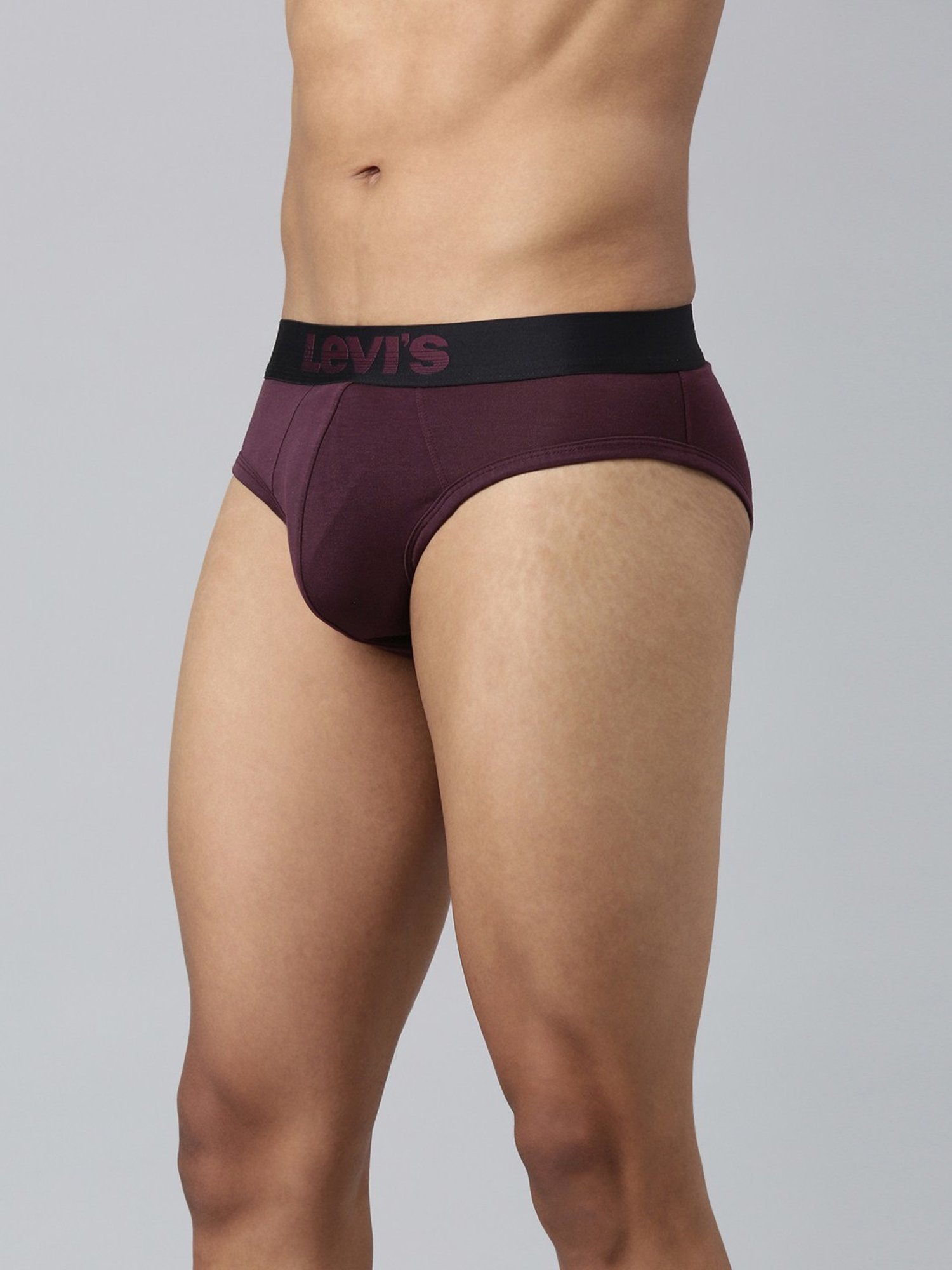 Levi'S Maroon Cotton Skinny Fit Briefs