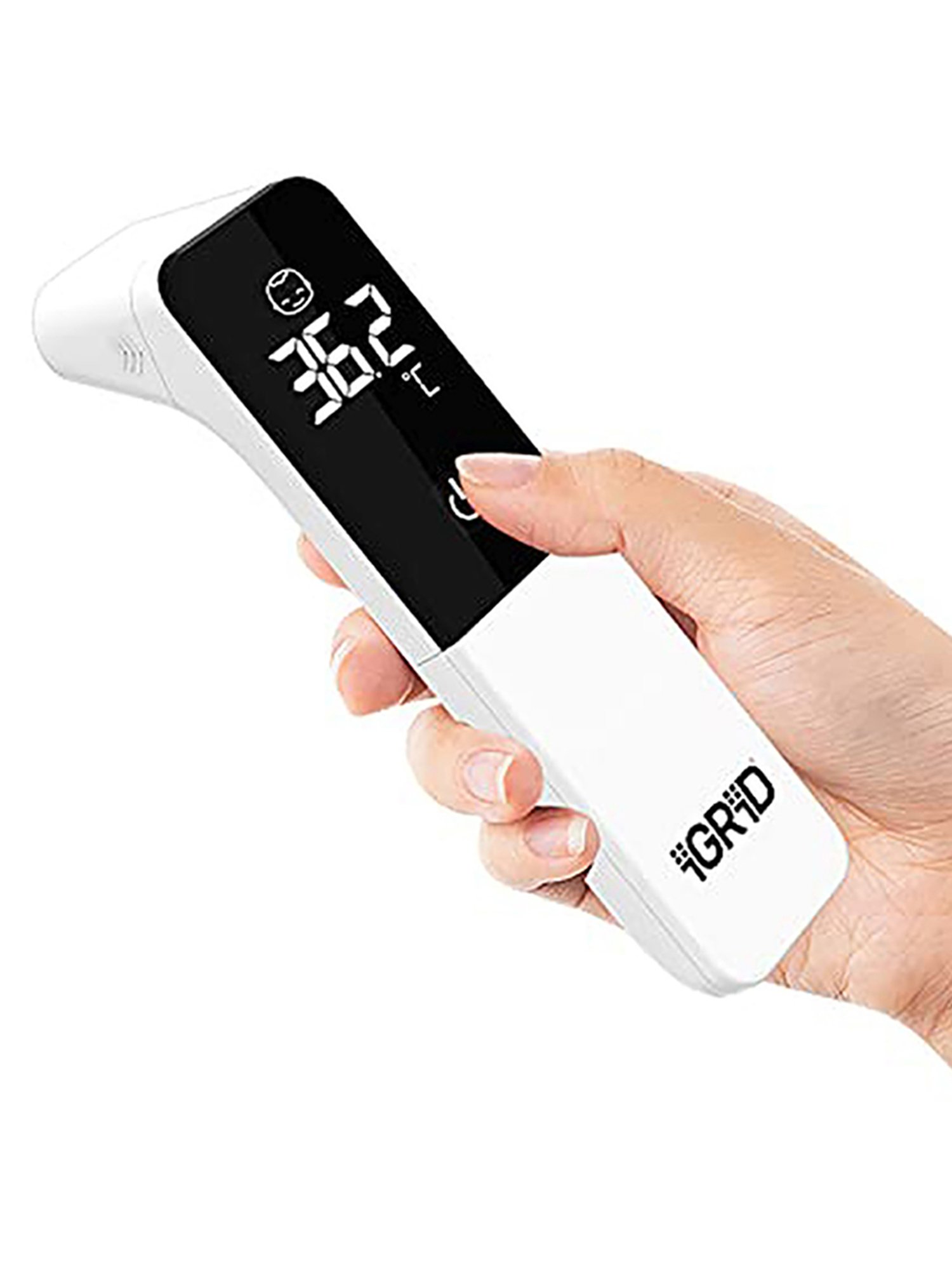 iGRiD IGT023 Infrared Non-Contact Digital Forehead Thermometer (White)