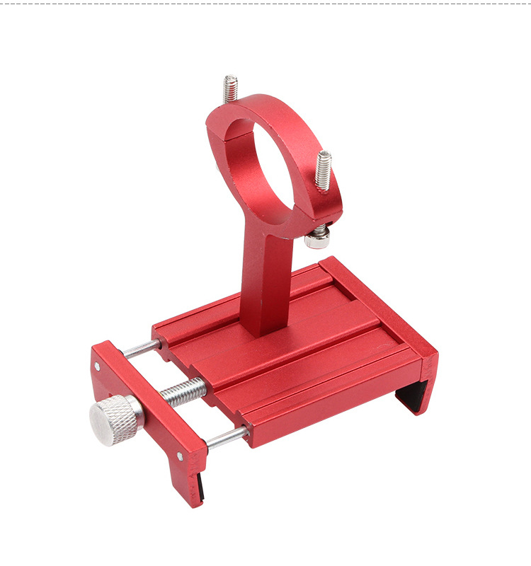 AOSTIRMOTOR Bike Phone Mount with Anti-Shake Stainless Steel Clamp Arms, Aluminum Alloy Bike & Motorcycle Phone Holder,for 4-7 inch Cellphone iPhone X/XR/Xs/8 Plus,Samsung S9/S8/S10