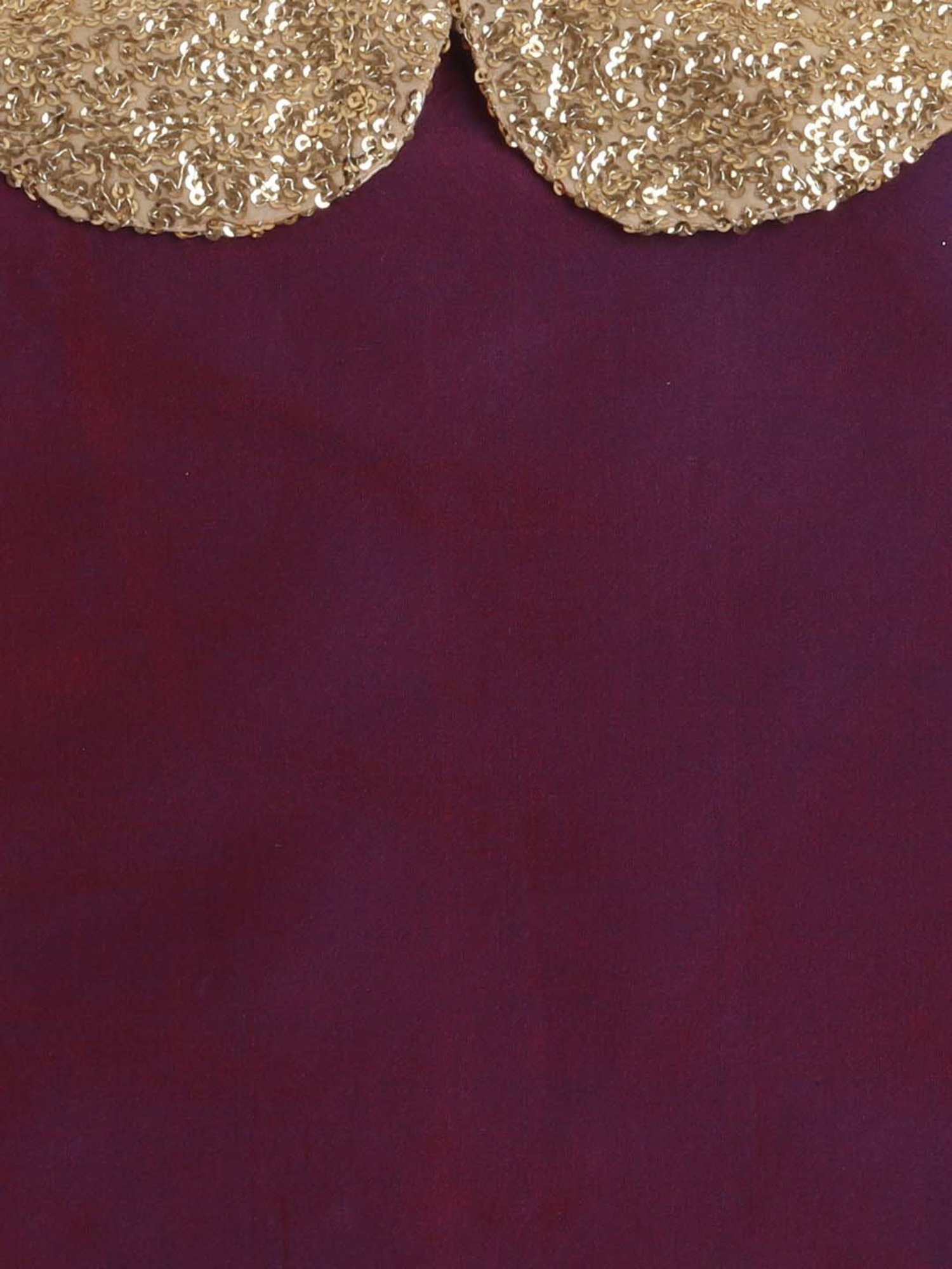 The Magic Wand Kids Wine Embellished Dress