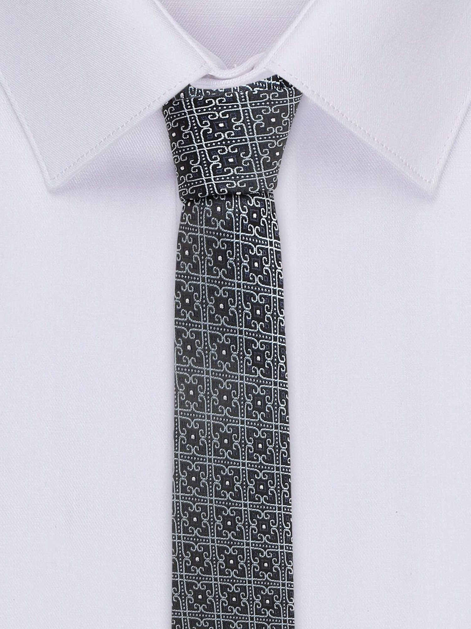 Louis Stitch Navy Printed Necktie Gift Set - Set of 3