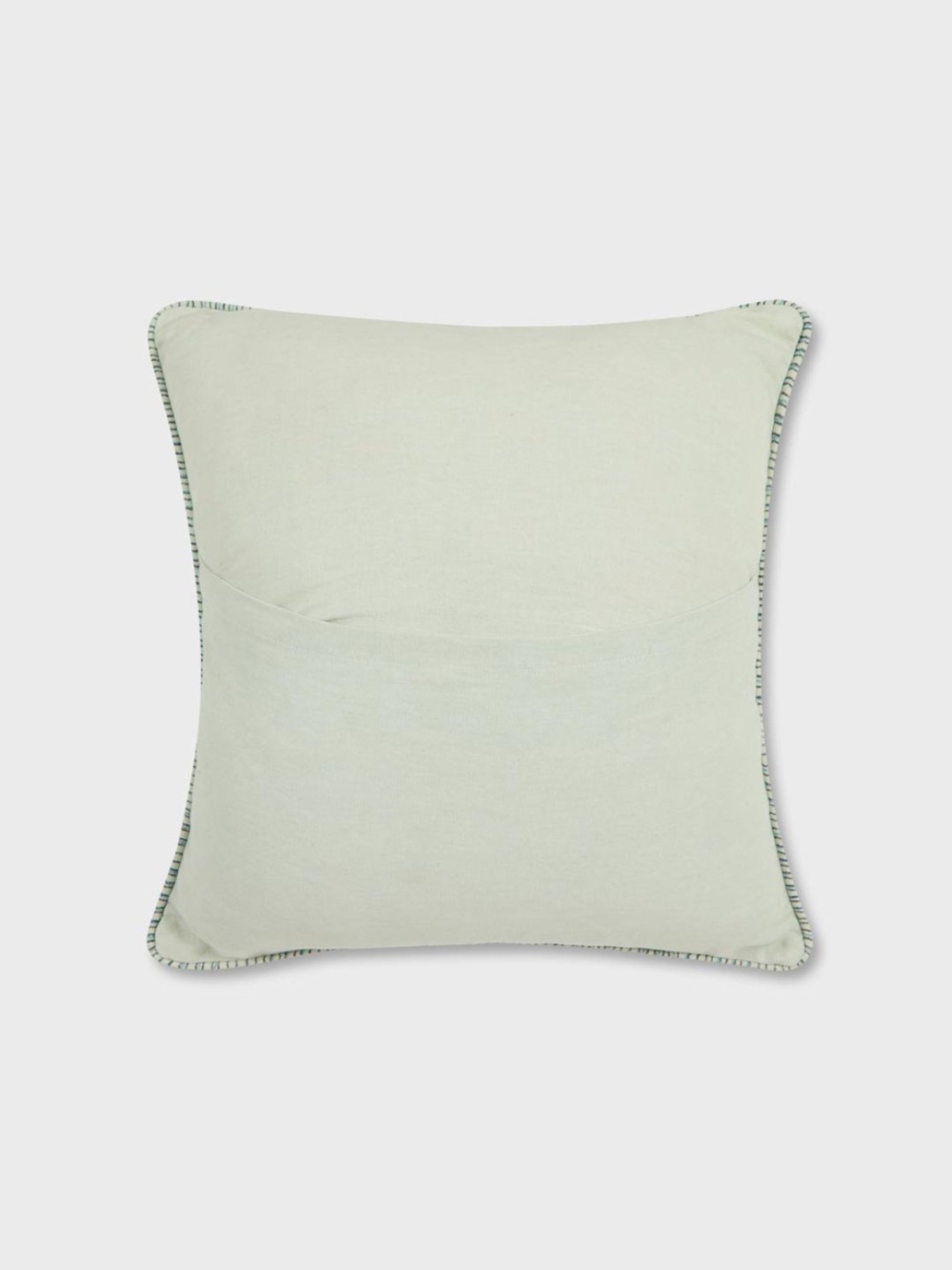 Fabindia Green Cotton 116 TC 325 GSM Earth Files Cushion Cover
