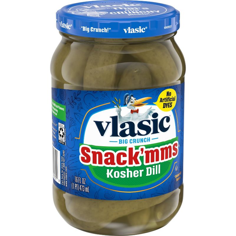 Vlasic Snack'mms Kosher Dill Pickles - 16oz