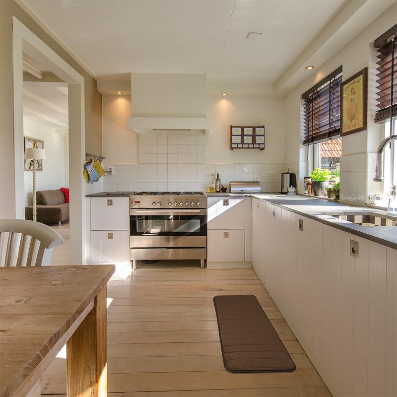 1'6"x3'10" Rectangle Indoor and Outdoor Polyurethane Floor Mat Brown - PiccoCasa