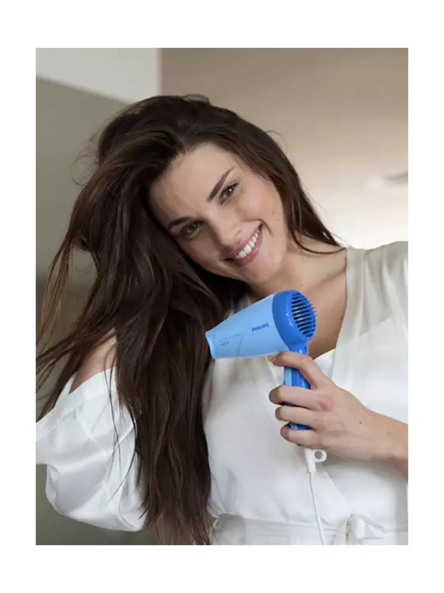 Staunch SHD2011 1600W Compact and Foldable Hair Dryer (White and Pink)