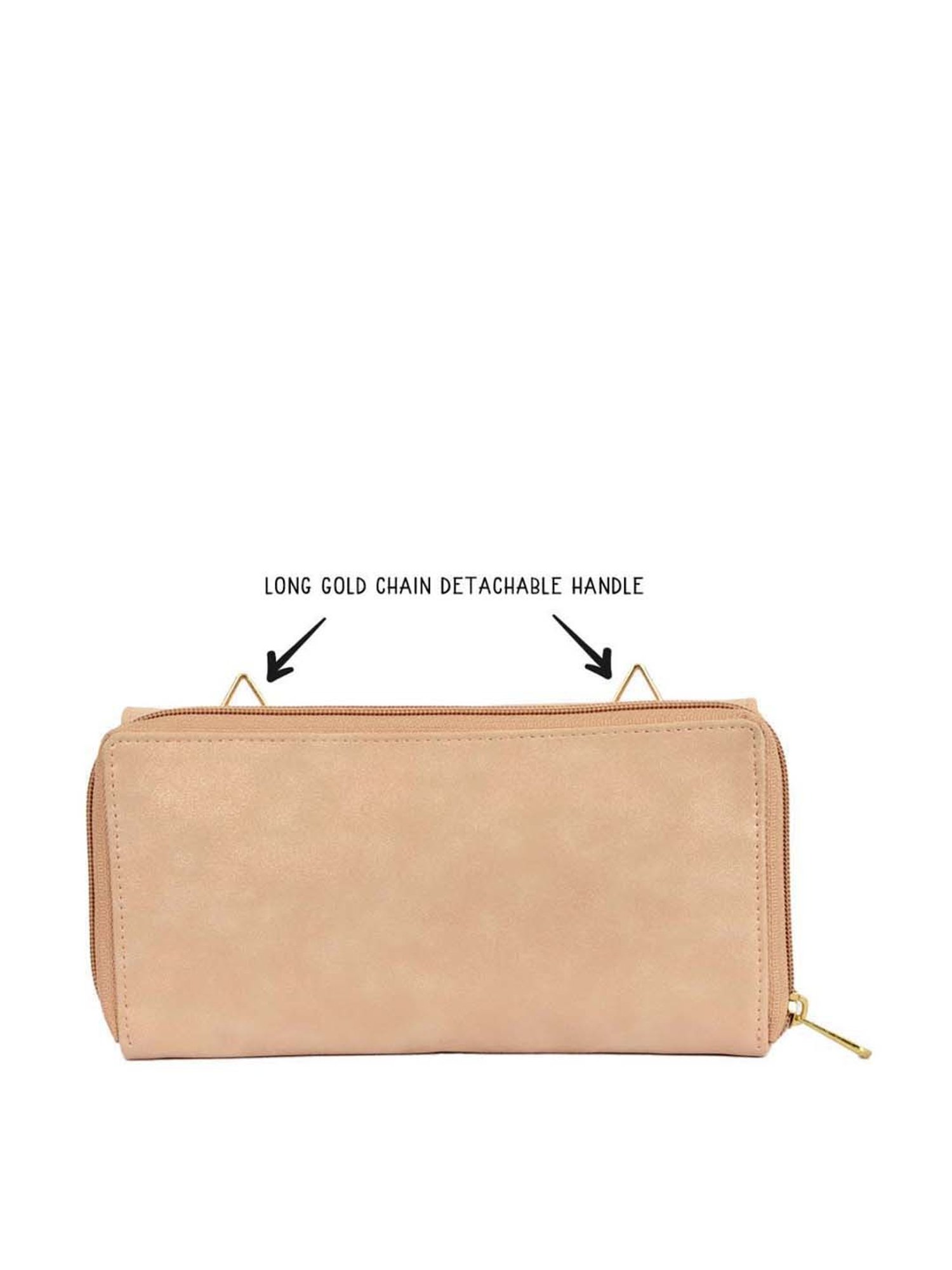 Baggit Beige Solid Wallet for Women