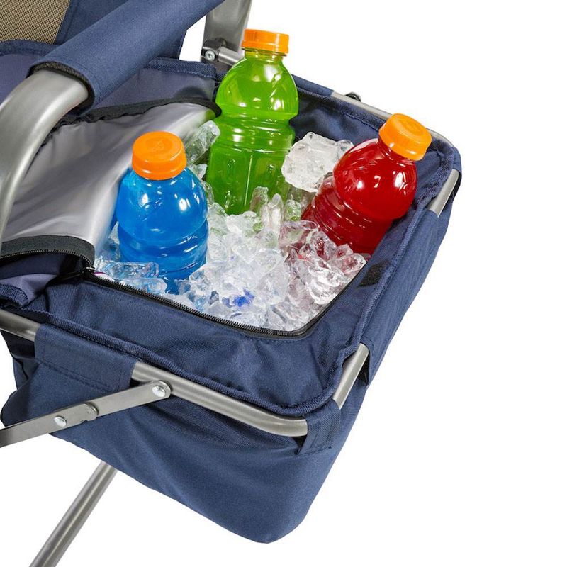 Kamp-Rite CC118 Outdoor Camp Folding Director's Chair with Side Table & Cooler