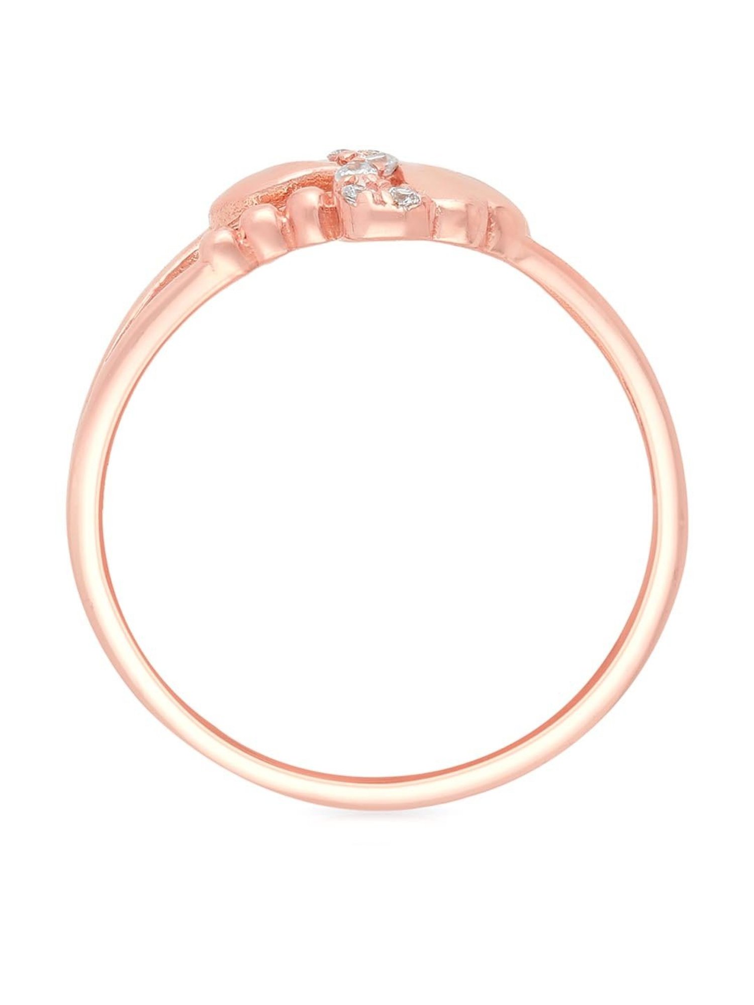 Malabar Gold and Diamonds 18k Gold Heart Ring for Women