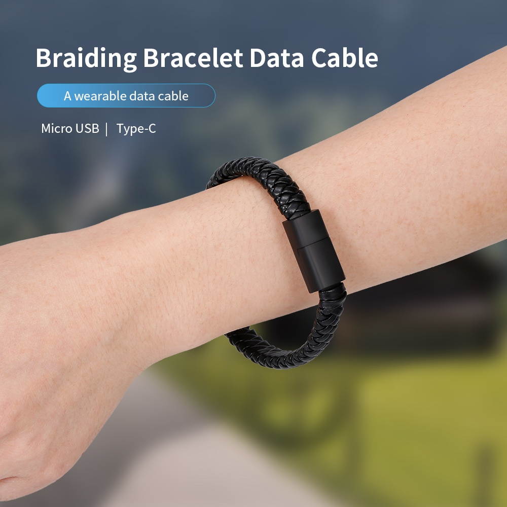 Creative Braiding Bracelet Data Cable Portable Charging Cable Android Data Cable Type-C Interface
