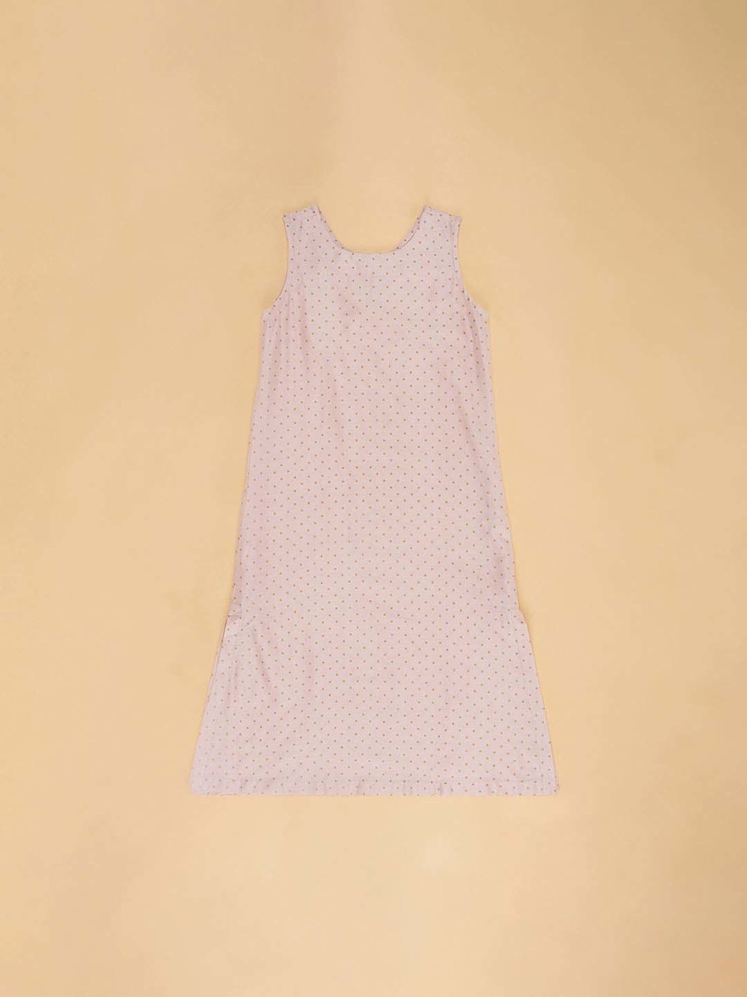 Many Frocks Kids Red Solid Dress