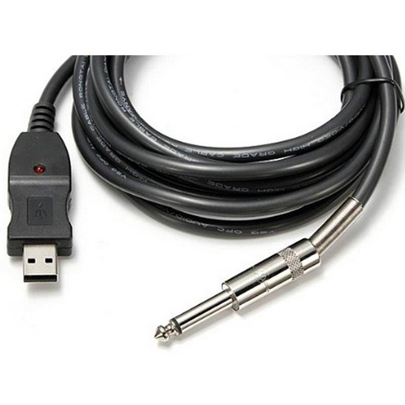 3M Guitar to PC USB Recording Cable Lead Adaptor Converter Connection Interface 6.5mm