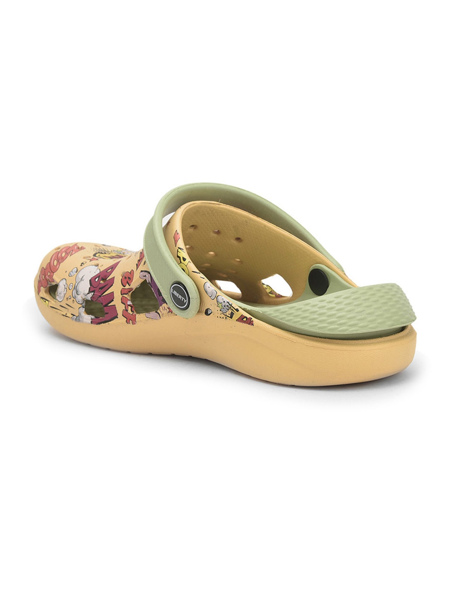 Aha By Liberty Men's Yellow Back Strap Clogs