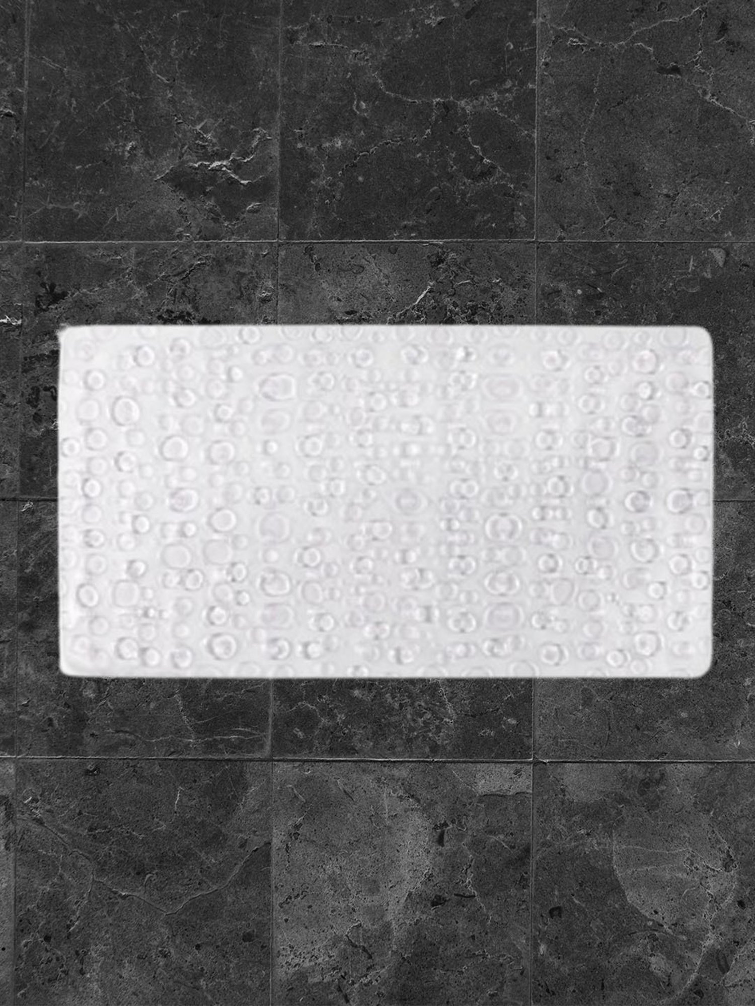 Freelance White PVC Set of 1 Shower Mats