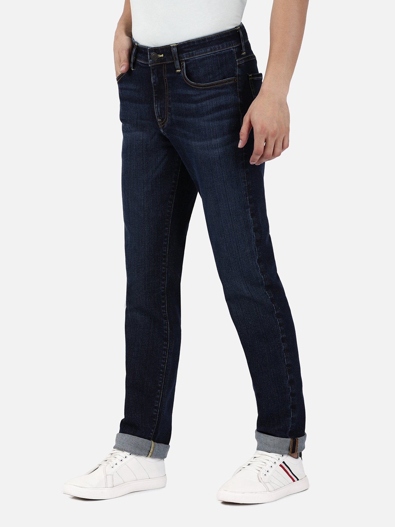 Passion Blue Slim Fit Lightly Washed Jeans
