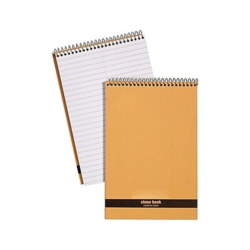 MyOfficeInnovations Recycled Steno Pads 6" x 9" Gregg Ruled White 80 Sh./Pad 12 Pds/PK 685016
