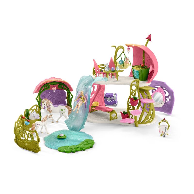 Schleich Glittering Flower House with Unicorns