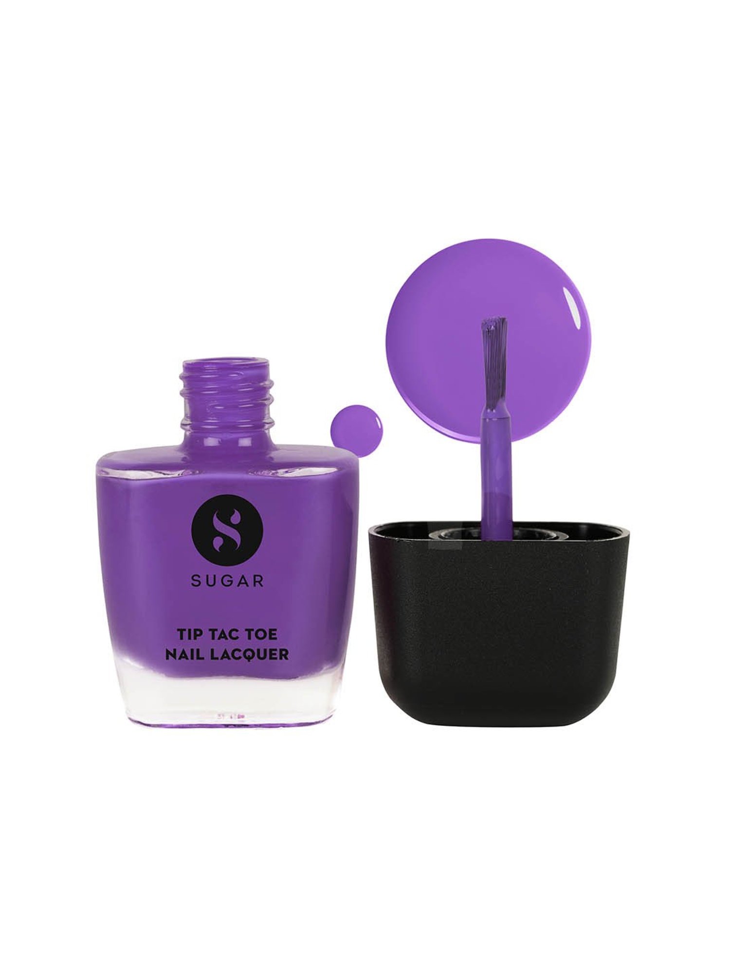 SUGAR Cosmetics Tip Tac Toe Nail Lacquer Classic 04 Purple Passion - 9 ml