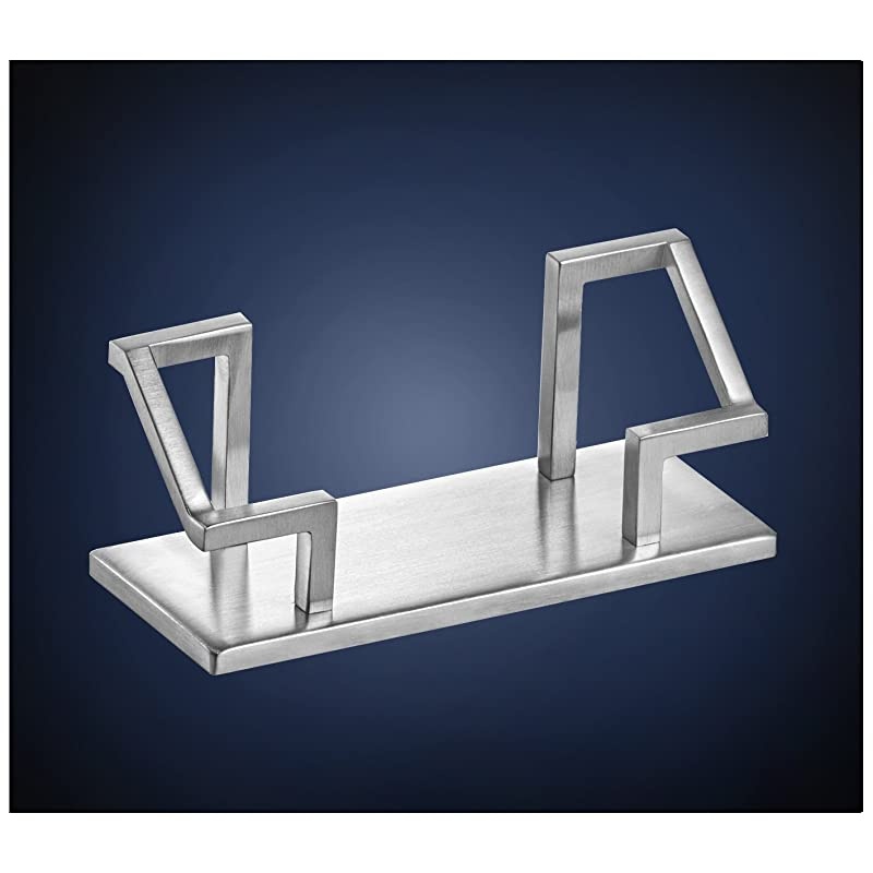 Modern Art Business Card Holder St201 Stainless Steel Satin Finish Patented Luxury Desk Accessory Business Name Card Stand Case Office Organizer Christmas Valentines Day Graduation Gift