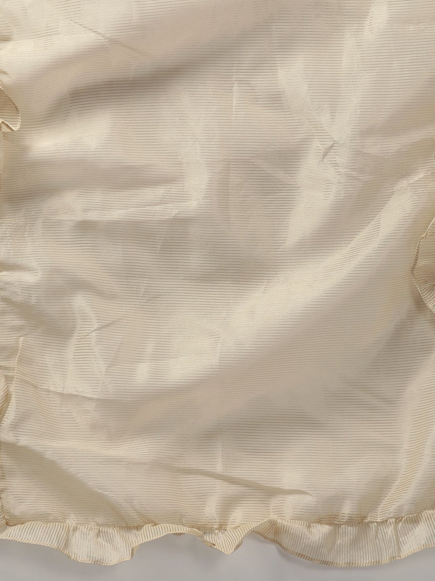 Indo Era Beige Striped Dupatta