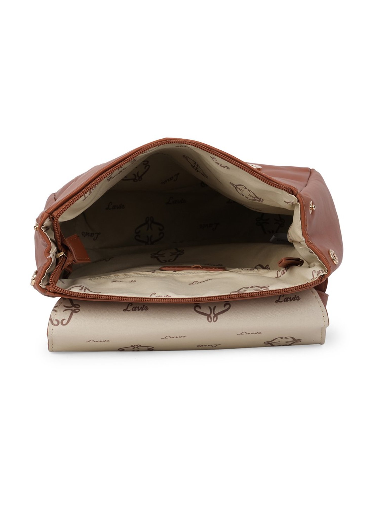 Lavie Oleo23 Tan Solid Large Backpack