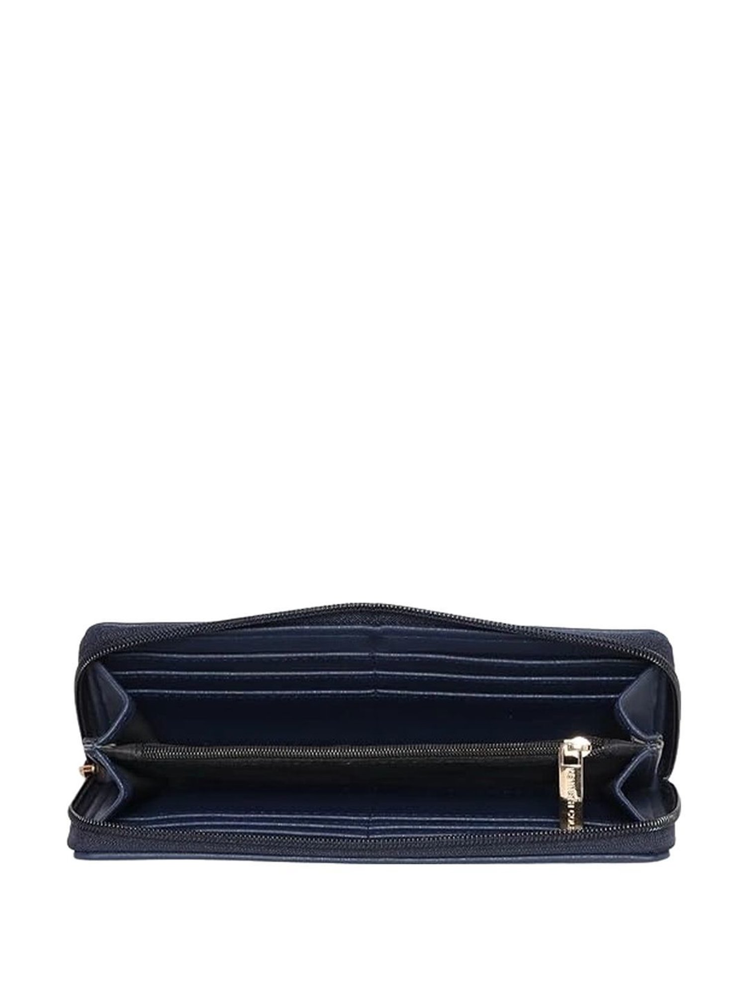 Kenneth Cole Navy Blue Solid Zip Around Wallet for women