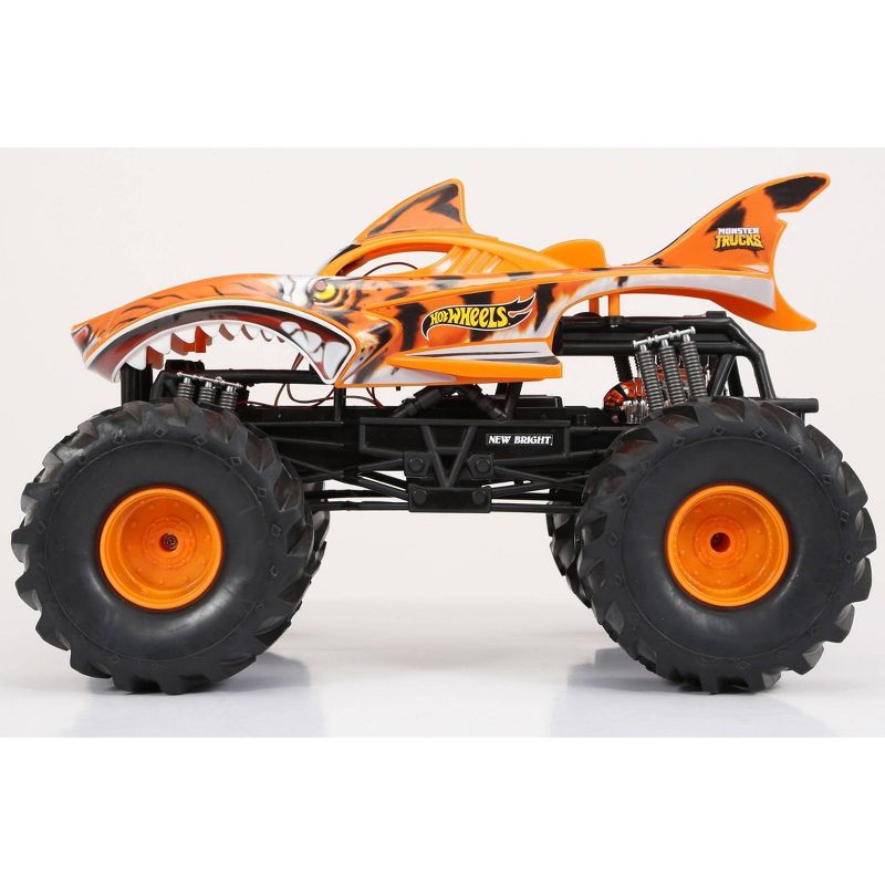 New Bright R/C 1:10 Scale Hot Wheels Monster Truck - Tiger Shark