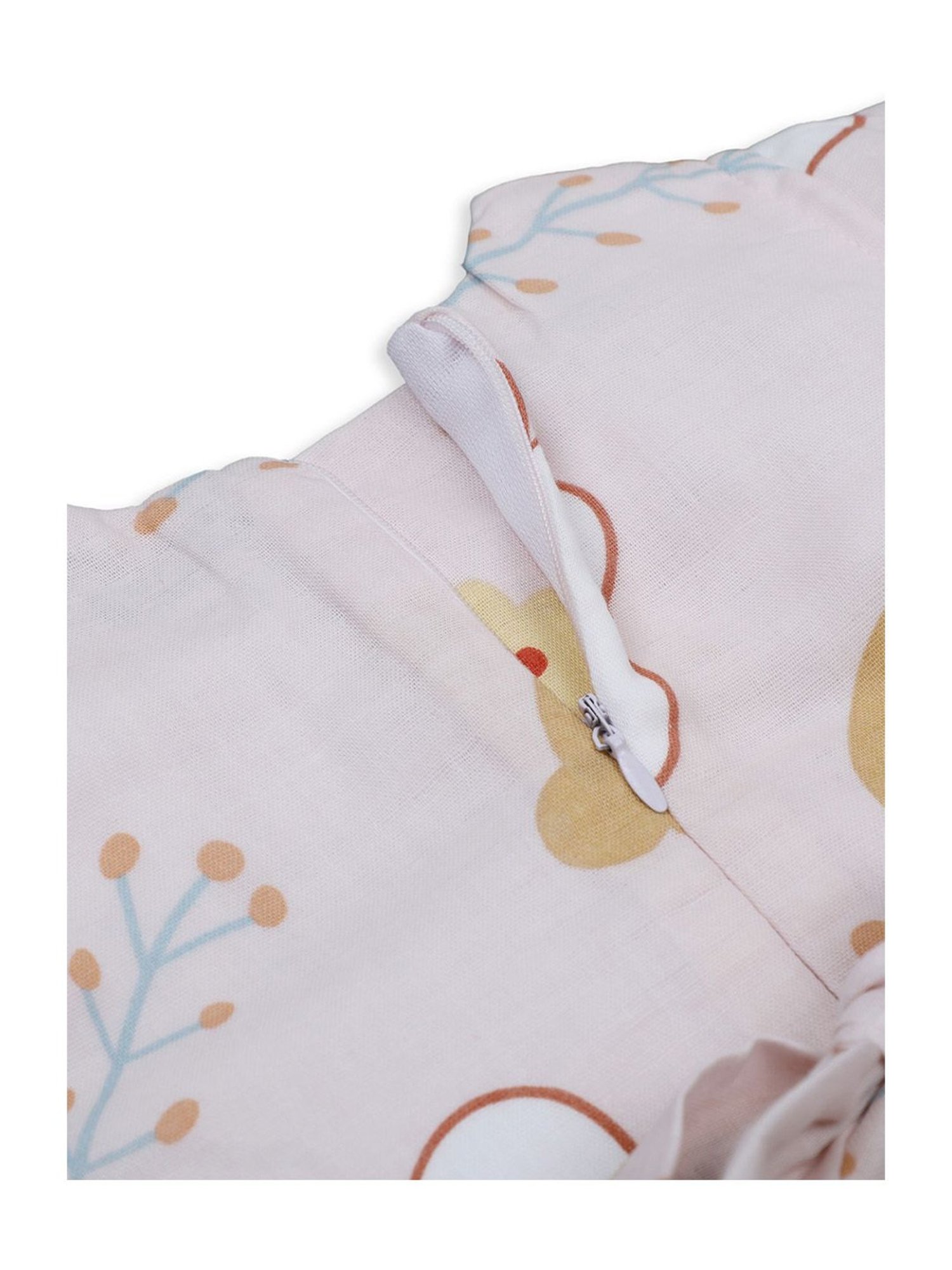 Baby Moo Kids Pink & Yellow Floral Print Dress