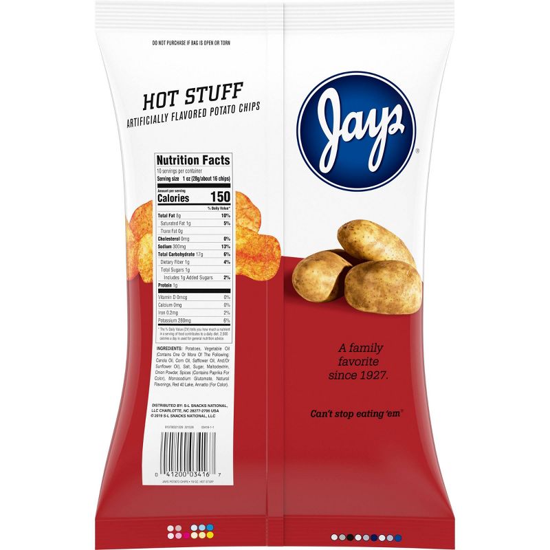 Jay's Hot Stuff Flavored Potato Chips - 10oz