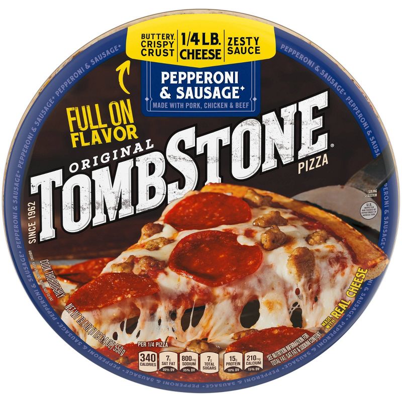 Tombstone Original Pepperoni & Sausage Frozen Pizza - 19.4oz