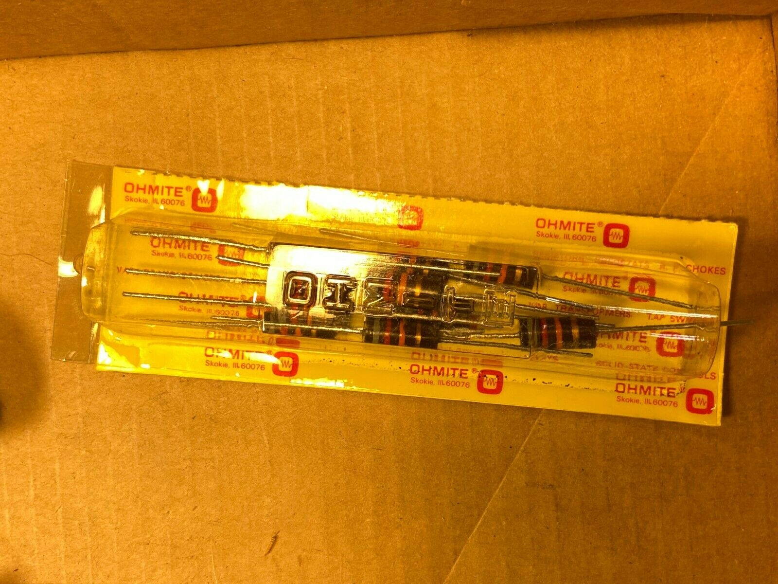 10 NOS Ohmite 82k ohm 2 watt 2W Carbon Comp Resistors 5% TESTED (sealed pkg)