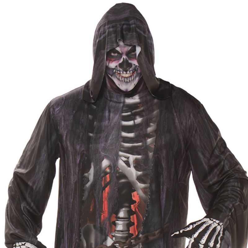 Adult Grim Reaper Photo Real Robe Halloween Costume One Size
