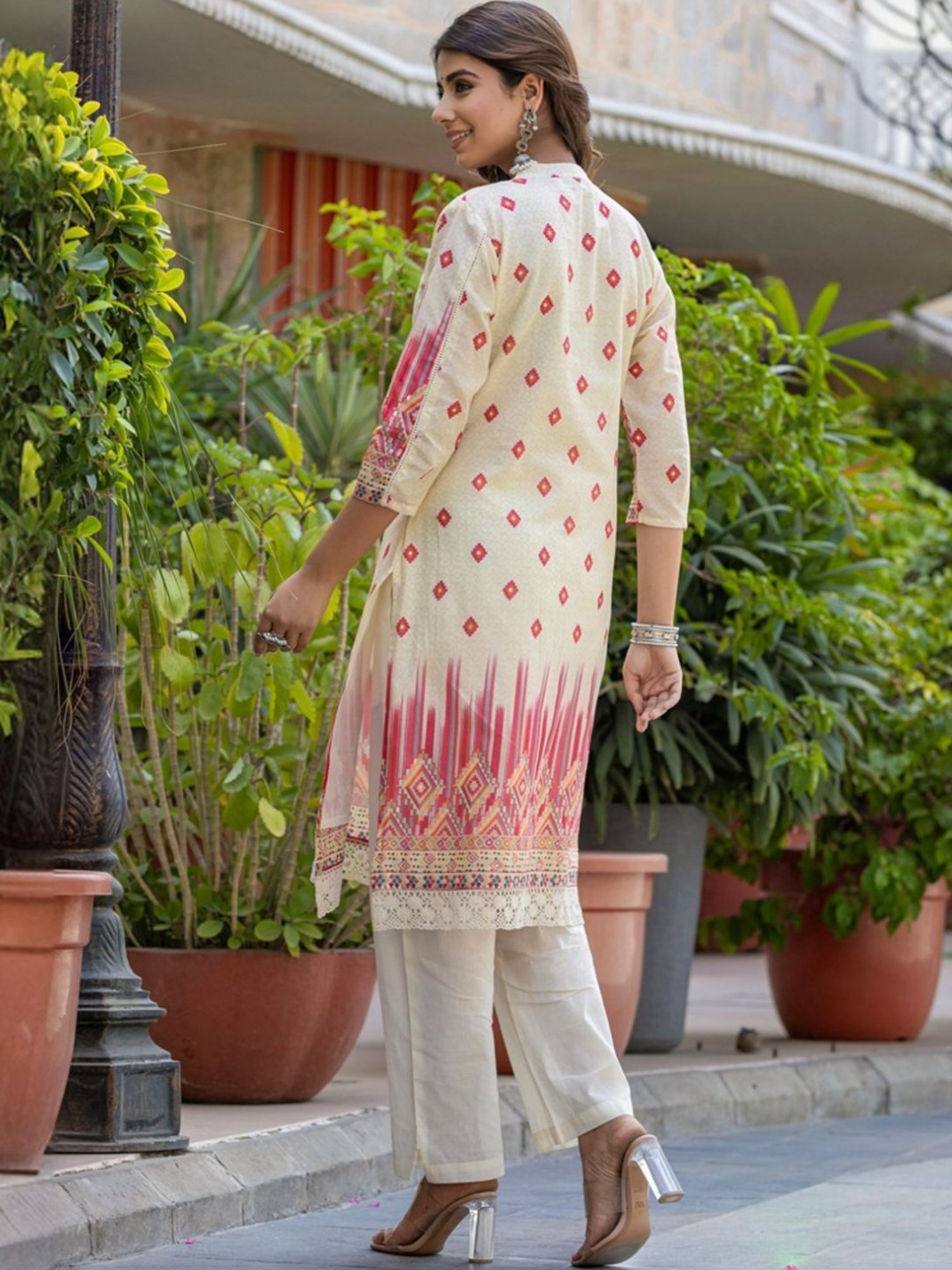 Autumnlane Blue Arpita Candy Embrodiery Kurta with Pant and Dupatta